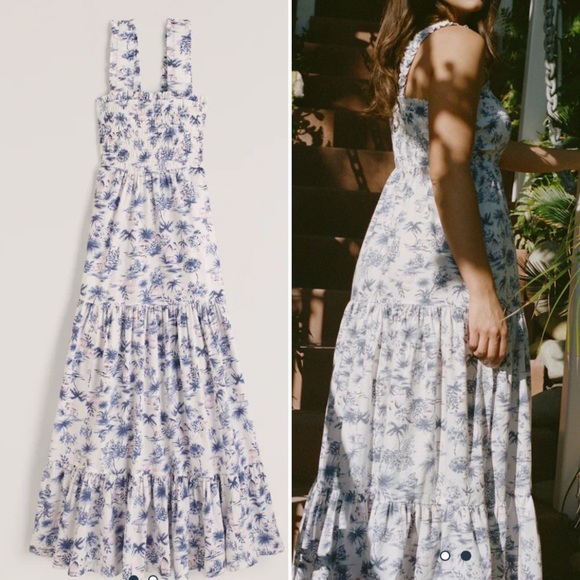 Abercrombie & Fitch Dresses Abercrombie Fitch White Blue Pink
